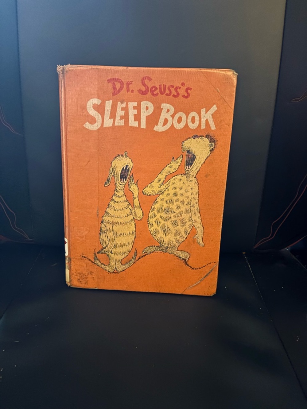 Dr. Seuss Orange Cover Sleep Book with Illustrated Yawning Characters